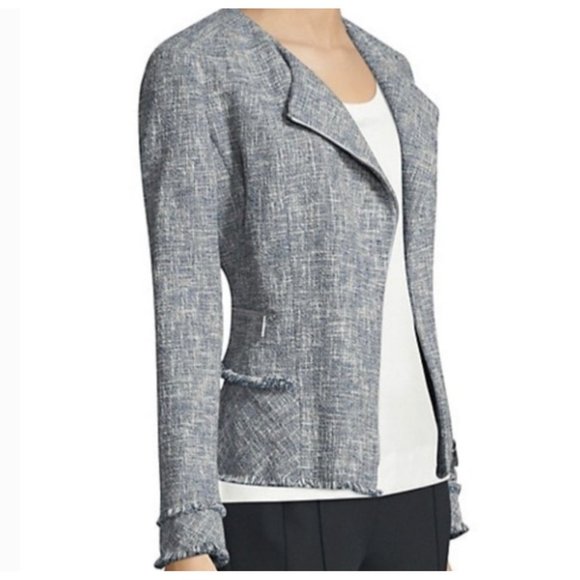 Lafayette 148 New York Asymmetrical Tweed Size 6 - Picture 3 of 15